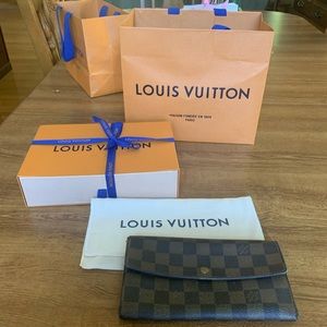 Louis Vuitton Damier Ebene Sarah Wallet